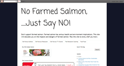 Desktop Screenshot of nofarmedsalmon.com